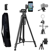 Imagem da oferta Tripé Profissional Celulares e Câmeras 150m de Altura Estabilizador De Fotos e Vídeos Suportes e Travas Pés Antiderr