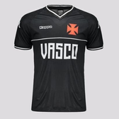 Imagem da oferta Camisa Kappa Vasco Supporter Bicolor Preta