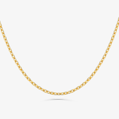 Imagem da oferta Corrente Malha Cartier em Prata 925 com Banho de Ouro Amarelo 18k - 45 cm