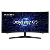 Imagem da oferta Monitor Gamer Samsung Odyssey G5 34" UWQHD Tela Curva Ultrawide Painel VA 165Hz 1ms HDR10 HDMI DP FreeSync Premium