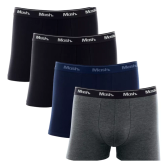 Imagem da oferta Kit 4 Cuecas Boxer Mash Box Algodão Cotton Original Com Nf