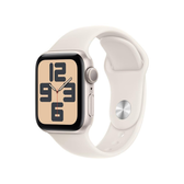 Imagem da oferta Apple Watch SE GPS Caixa estelar de alumínio 40 mm Pulseira esportiva estelar P/M