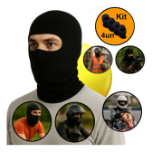 Imagem da oferta Kit 4 Balaclava Touca Ninja Toca Bandana Térmica Com Uv50+