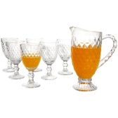 Imagem da oferta Jogo de Taças com Jarra de Vidro 7 Peças