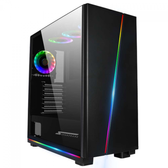 Imagem da oferta Gabinete Gamer SuperFrame Slash ARGB Mid Tower Vidro Temperado E-ATX Black Sem Fonte Com 3 Fans