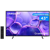 Imagem da oferta Smart TV 43" Samsung 4K 43U8600 UHD Crystal UHD Tizen Bixby 3 HDMI - UN43U8600FGXZD