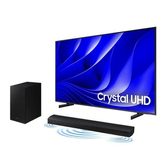 Imagem da oferta Smart TV Samsung 55" Crystal UHD 4K 55DU8000 2024 + Soundbar Samsung HW-B550/ZD