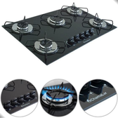 Imagem da oferta Fogão Cooktop Gás 5 Bocas Ultra Chama 127v/220v - Chamalar