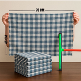 Imagem da oferta Kit 10 Panos de chão Xadrez Extra Grande - 70x45