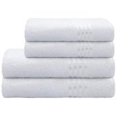 Imagem da oferta Jogo de Toalhas de Banho e Rosto Camesa Decor Branco - 4 Peças