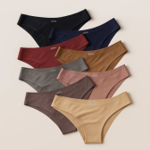 Imagem da oferta Kit Calcinha Tanga feminina Sem Costura Lingerie Feminina calcinha invisível Roupa interior feminina