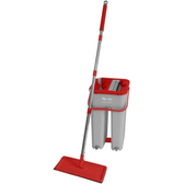 Imagem da oferta MOP Balde WAP Multiuso Duplo Compacto Lava e Seca 8 Litros Flat com Refil de Microfibra - FW007225