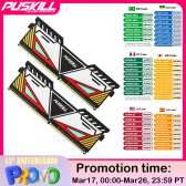 Imagem da oferta 2 Unidades De PUSKILL DDR4 DDR3 Memoria Ram 32GB 16GB 8GB 1.2V 3200MHz 2666MHz 1600MHz 1.5V Desktop Cooling Vest Memóri