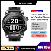 Imagem da oferta Smartwatch North Edge Cross Fit 3 GPS + AMOLED