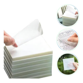 Imagem da oferta 100 Folhas Post It Bloco Adesivo Transparente P Estudo