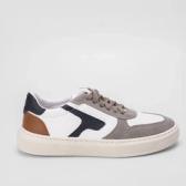 Imagem da oferta Tênis Masculino Mac & Jac Casual Recortes Estilizados Cinza