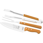 Imagem da oferta Jogo de Churrasco Tradicional 3 Peças - Tramontina