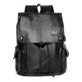 Imagem da oferta Mochila De Couro Executiva Notebook Estilosa Multifuncional Cor Preto Lusit