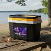 Imagem da oferta Caixa Termica Suv Cooler Com Alça 20 Litros Praia Pesca Camping Cor Preto E Amarelo Termolar