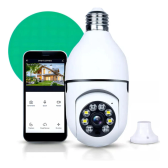 Imagem da oferta Camera De Segurança Ip Inteligente Lampada Panoramica App Yoosee Wifi Espiã Giratoria 360º Fergusom Branco