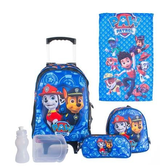 Imagem da oferta Kit Mochila Patrulha Canina + Lancheira + Estojo Menino De Rodinhas Infantil Escolar - Bezzter
