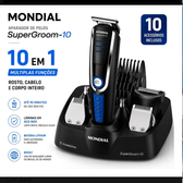Imagem da oferta Aparador De Pelos Super Groom 10 Mondial 6w Bivolt Bg-03