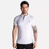Imagem da oferta Camisa Polo Masculina Ralph Lauren Slim Fit Piquet - Masculina