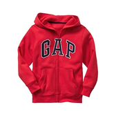 Imagem da oferta GAP boys Logo Hoodie Zip Sweatshirt Pure Red V2 X-Small US