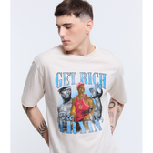 Imagem da oferta Camiseta Boxy em Algodão com Estampa 50 Cent