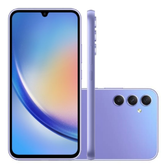 Imagem da oferta Smartphone Samsung Galaxy A34 5G 128GB Tela 6.6'' Violeta Dual Chip 6GB RAM Câmera Tripla de até 48MP Selfie 13MP