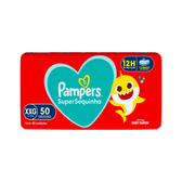Imagem da oferta Fralda Pampers Supersequinha Baby Shark XXG - 50 Unidades