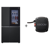 Imagem da oferta Combo LG Geladeira SxS InstaView 647L Black Inox 127V + Caixa de som Bluetooth XBOOM XG2T Bluetooth à prova d'água - G