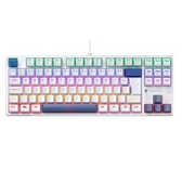 Imagem da oferta Teclado Mecânico Gamer Machenike K500B-B87, Switch Brown, Abnt, Azul