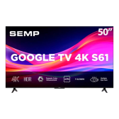 Imagem da oferta Smart Tv Semp Tcl  50" Led 4k Ultra Hd S61 Google Tv - S61