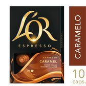 Imagem da oferta Cápsulas Café L'OR Caramelo 10 Un | Café L'OR - Café LOR | Obra-Prima em Sabor | Café Solúvel em Grãos e Mais