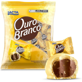 Imagem da oferta 2 Pacotes Chocolate Lacta Ouro Branco Pacote 1Kg