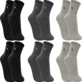 Imagem da oferta Kit 6 Pares Meias Lupo Cano Médio Esportivas Academia