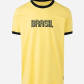 Imagem da oferta Camiseta Esportiva em Algodão com Estampa Brasil Amarelo - Lojas Renner