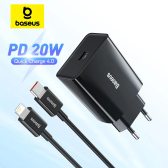 Imagem da oferta Carregador Baseus 20w QC 3.0 PD USB Tipo C