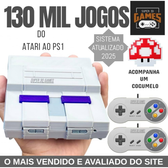 Imagem da oferta Mini Console Retro Super Nintendo com 130 mil jogos + 2 Controles Super 3D Games