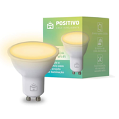 Imagem da oferta Smart Lâmpada Spot Wi-Fi Positivo Casa Inteligente Dicroica GU10 350lm LED 45W Bivolt - Compatível com Alexa Branco Qu