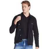 Imagem da oferta Jaqueta Jeans HNO Jeans Premium Preto