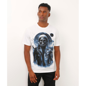 Imagem da oferta camiseta comfort de algodão astronauta off white - P