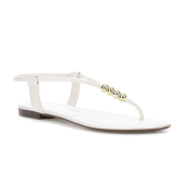 Imagem da oferta Sandália Rasteira Moleca Roma Off White - Feminino