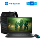 Imagem da oferta Kit Notebook Gamer Alienware AW15-I1200-M20P i7-12700H 32GB 1TB RTX 3070Ti + Mochila Dell Gaming + Mouse Gamer Alienware AW320M