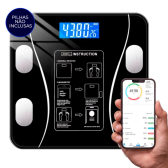 Imagem da oferta Balança Bioimpedância Digital Profissional Suporta Até 140kg via Bluethooth