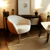 Imagem da oferta Poltrona Decorativa Lérida Luxo Para Recepção De Escritório