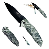 Imagem da oferta Canivete Tático Com Pederneira Ideal Acampar Trilha E Pesca Cor Camuflado