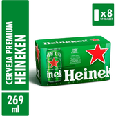 Imagem da oferta Pack Heineken Cerveja Pilsen - 8 latas de 269ml