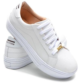 Imagem da oferta Tenis Casual Feminino Sapatenis Polo Urban Couro Legítimo Confortável